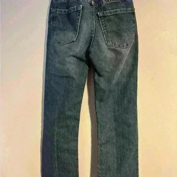 Size 8 boys Childtens Place Jeans - bootcut, adjustable waist, medium wash. EUC - Picture 2 of 3